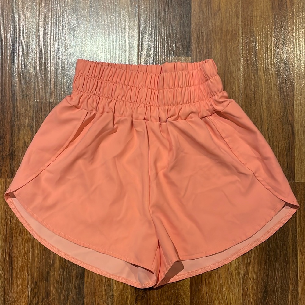 SHEIN pink athletic shorts